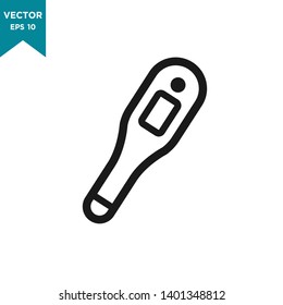 thermometer vector icon in trendy flat design 