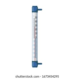Thermometer vector icon.Cartoon vector icon isolated on white background thermometer.