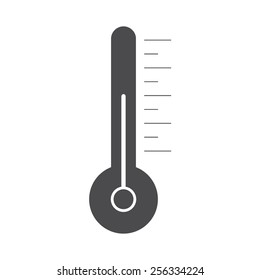 Thermometer vector image to be used in web applications, mobile applications and print media.
