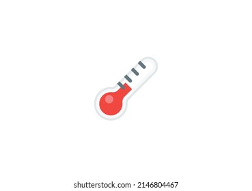 Thermometer Vector Isolated Emoticon. Thermometer Icon