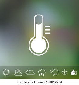 thermometer,  weather icon