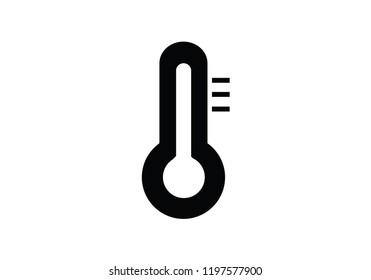 Thermometer weather temperature symbol 