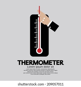 Thermometer For Weather Vector Illustration