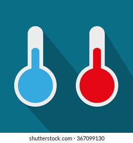 thermometers flat design