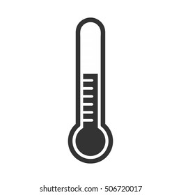 Thermometers in flat style