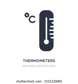 thermometers icon on white background. Simple element illustration from Tools and utensils concept. thermometers icon symbol design.