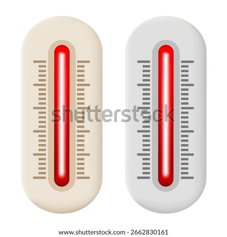 Thermometers icon. Vector clipart isolated on white background.
