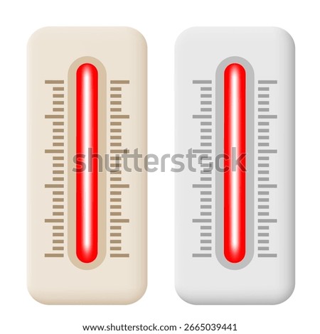 Thermometers icon. Vector clipart isolated on white background.