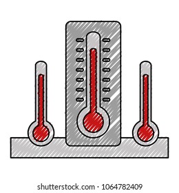 thermometers measure temperature icon