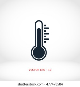 thermometr vector icon, flat design best vector icon