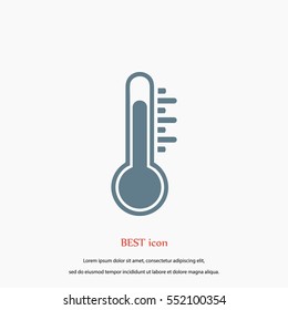 thermometr vector icon, flat design best vector icon