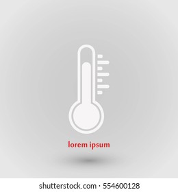 thermometr vector icon, flat design best vector icon