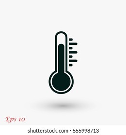 thermometr vector icon, flat design best vector icon