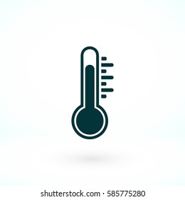 thermometr vector icon, flat design best vector icon