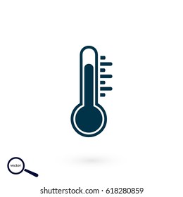 thermometr vector icon, flat design best vector icon