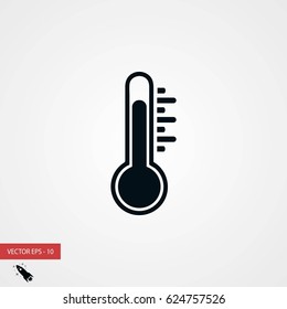 thermometr vector icon, flat design best vector icon