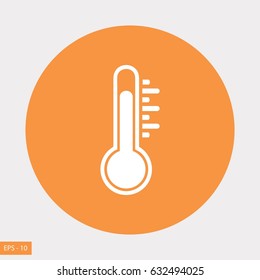 thermometr vector icon, flat design best vector icon