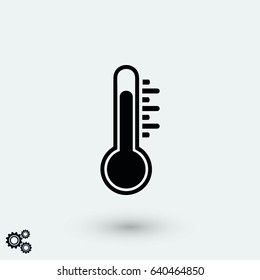 thermometr vector icon, flat design best vector icon