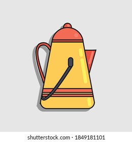 A thermos is a bottle with a double wall which is designed to form like glass with a shiny material that can store liquid so that it remains at its original temperature. Thermos are used to store hot 