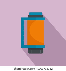 Thermos bottle icon. Flat illustration of thermos bottle vector icon for web design