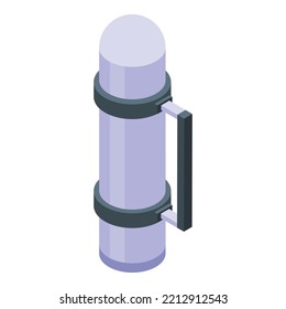 Thermos bottle icon isometric vector. Thermo flask. Water mug