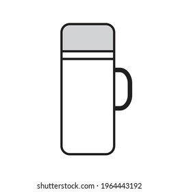thermos bottle icon vector illustration