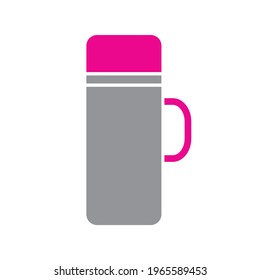 thermos bottle icon vector illustration