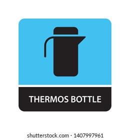 Thermos bottle icon for web and mobile