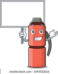 Thermos bottle Scroll cute cartoon character bring a board