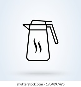 Thermos Bottle. vector Simple modern icon design illustration.