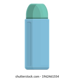 Thermos container icon. Cartoon of Thermos container vector icon for web design isolated on white background