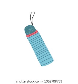 Thermos Container Zero Waste Reusable Object, Eco lifestyle Concept Vector Illustration