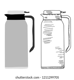 thermos for drinks, sketch