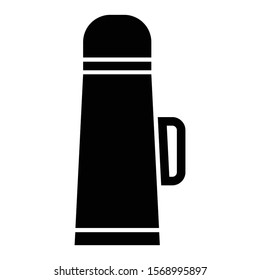 thermos flask icon glyph vector design 