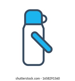 Thermos icon designed in filled outline style
