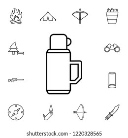 Thermos icon. Detailed set of diving, fishing and hunting icons. Premium quality graphic design icon. One of the collection icons for websites, web design, mobile app on white background
