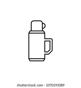 thermos icon. Element of diving, fishing and hunting for mobile concept and web apps. Thin line icon for website design and development app development. Premium icon on white background