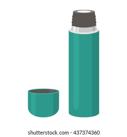 Free Vectors  Thermos icon with green motif