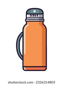 thermos icon with handle isolated