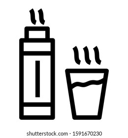 thermos icon isolated sign symbol vector illustration - high quality black style vector icons
