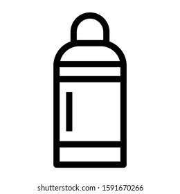 thermos icon isolated sign symbol vector illustration - high quality black style vector icons

