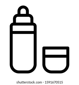 thermos icon isolated sign symbol vector illustration - high quality black style vector icons
