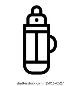 thermos icon isolated sign symbol vector illustration - high quality black style vector icons

