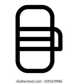 thermos icon isolated sign symbol vector illustration - high quality black style vector icons
