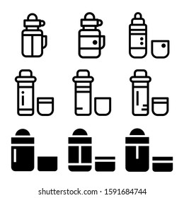 thermos icon isolated sign symbol vector illustration - Collection of high quality black style vector icons
