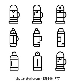 thermos icon isolated sign symbol vector illustration - Collection of high quality black style vector icons
