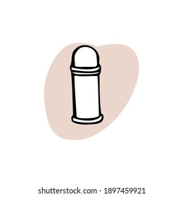 
thermos icon on the white background