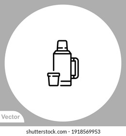 Thermos icon sign vector,Symbol, logo illustration for web and mobile