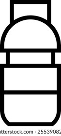 thermos icon. Thin linear style design isolated on white background