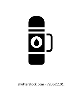 thermos icon vector isolated on white background